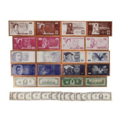 JAMES BOND: OCTOPUSSY (1983) - Lot #200 : Currency Printing Plates and Dollar Bills