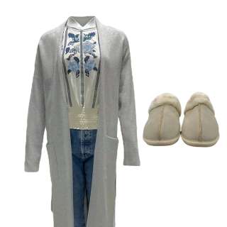 Fargo Season 5 Indira Olmstead Richa Moorjani Screen Worn Sweater, Shirt, Jeans & Slippers Ch 2 Sc 36-37 Ep 501 | VIP Fan Auctions