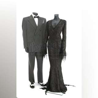 THE ADDAMS FAMILY (1991); ADDAM‘S FAMILY VALUES (1993) - Lot 12 - Morticia Addams‘ (Anjelica Huston) and Gomez Addams‘ (Raul Julia) and Signature Costumes