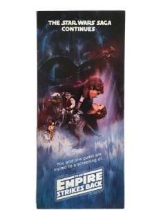 Star Wars Empire Strikes Back Vintage Original Pre-Release Screening Ticket | Premiere Props