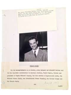 Howard Hughes Picture Approval Note | Premiere Props