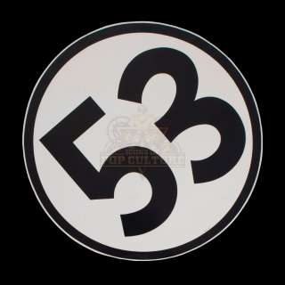 Lot 71 - Herbie Fully Loaded - Herbie‘s Large Number "53" Car Sticker - 1009