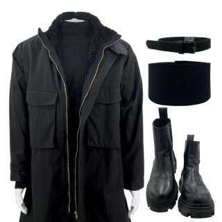 Heart Eyes Heart Eyes Killer (Alex McColl) Production Worn Coat, Jumper, Neck Cuff, Belt & Boots | VIP Fan Auctions