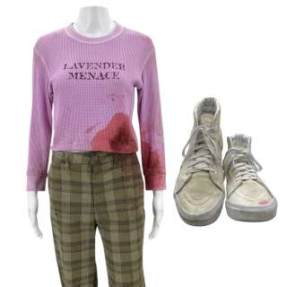 Scream VI Mindy Meeks-Martin (Jasmin Savoy Brown) Screen Worn Waffle Sweater, Pants & Sneakers Ch 2a Sc 88 | VIP Fan Auctions