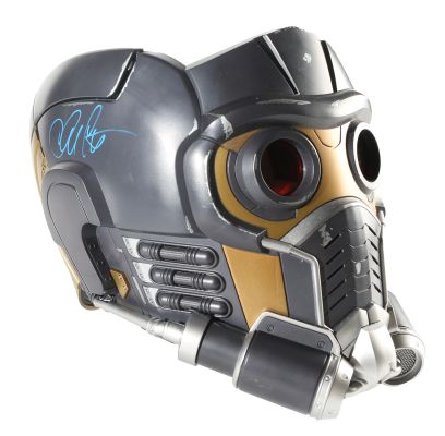Chris Pratt as Star-Lord in Guardians of the Galaxy (Beckett) Signed Hasbro Legends Series Prop Replica Helmet | SWAU