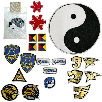 Lot 84: Power Rangers Production Used 2 Original Power Rangers 1993 Ying-Yang Patches, 2 Wild Force Patches, 4 Lost Galaxy Patches, 5 Power Rangers Rpm Gold Patches, 2 Beetleborgs Prison Patches, 1 Turbo Patch, 2 Light Speed Rescue Patches, & 4&hellip; | VIP Fan Auctions