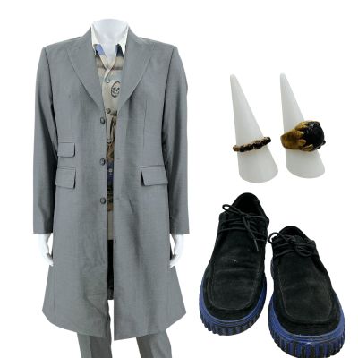 The Wrecking Crew Nakamura Screen Worn Stunt Double Casual Suit, Shirt, (2) Rings & Sneakers Ch 4 Sc Multiple | VIP Fan Auctions