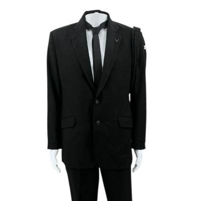 Lot 39: The Handmaid’s Tale Fred Waterford Screen Worn Jacket, Pants, Tie & Pin Ep 106 | VIP Fan Auctions