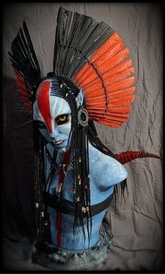 Avatar Fire And Ash Varang Life Size Head Bust Statue One Of A Kind