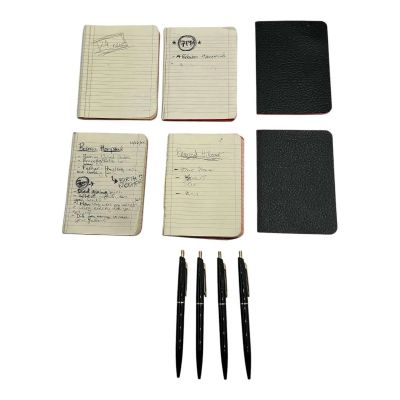Lot 48: The Sheep Detectives Elliot Mathews Screen Used (6) Notepad Set W/ (4) Pen Set | VIP Fan Auctions