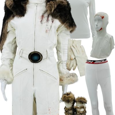 Lot 236: Poker Face Season 2 Alex (Patti Harrison) Screen Worn Snowsuit W/ Belt, Shirt, Leggings, Hood, Gloves & Boots Ch 4 Sc 21 Ep 212 | VIP Fan Auctions
