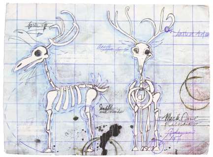 The reindeer plans prop from The Nightmare Before Christmas | Bonhams