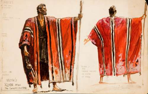 Original costume studies by John Jensen for The Ten Commandments | Bonhams