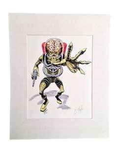 Ed Repka autographed Mars Attack Artwork | Premiere Props