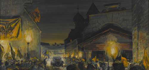 A group of three concept paintings for The Great Race | Bonhams