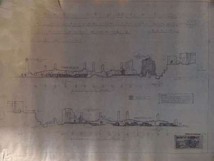 Mortal Kombat Annihilation Temple of Light Blueprints Memorabilia | Premiere Props