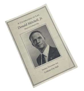 Lot 257 - The Batman (2022) - Mayor Mitchell Order of Service