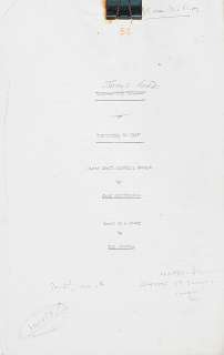 Jack Wittingham / James Bond: A copy first draft shooting script ’Longitude 78 West’ the original film title for ’Thunderball’, circa December - February, 1960, | Bonhams