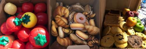 Lot 155 - 7 Seasons (Drama series doctor show) stage 2 cafe fake pastries / sandwiches & cookies / fruits etc