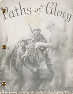Lot 1114 - A screenplay of Paths of Glory