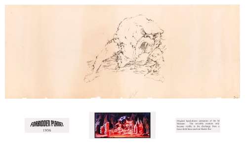 A Forbidden Planet animation drawing of the Id monster | Bonhams