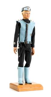 Lot 77 - CAPTAIN SCARLET AND THE MYSTERONS: AN ORIGINAL ‘CAPTAIN BLUE‘ PUPPET HEAD AND HANDS,