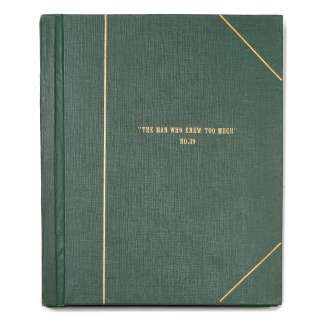 Alfred Hitchcock: A Bound Presentation Script for ’The Man Who Knew Too Much’, Gainsborough Pictures, 1934, | Bonhams