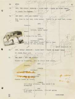 Lot 159 - That Touch of Mink (Working Title: "Touch of Mink") Heavily Annotated Final Screenplay.