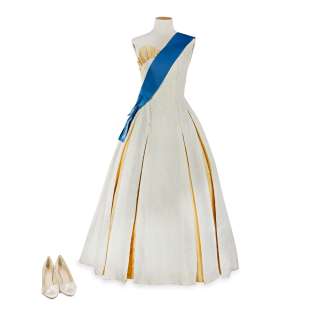 The Crown - Lot 227 - Claire Foy (as the Queen): An Investiture ensemble Season 2, Episode 3, ‘Lisbon‘