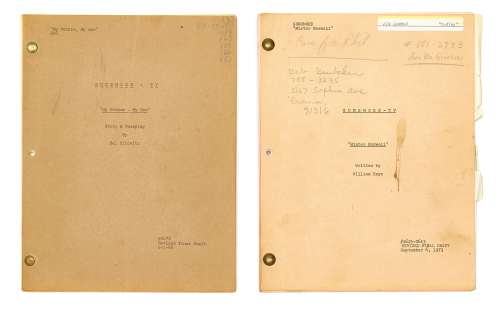 A Pair of James Gammon Working Scripts from Gunsmoke | Bonhams