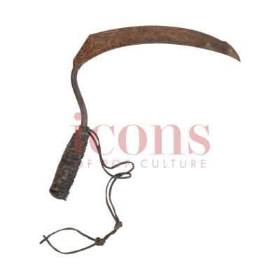Lot 50 - Pirates of the Caribbean: Dead Man’s Chest - Weathered Sickle Weapon Prop - 63-50 | Icons of Pop Culture