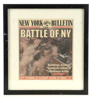 Marvel’s Daredevil (Tv Series) | Ben Urich’s Framed ’BATTLE OF NY’ Newspaper | Propstore