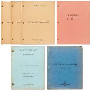 Lot of 6 Scripts & Treatments for The Three Stooges Films, Owned by Moe Howard & Norman Maurer | Nate Sanders