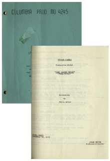 Moe Howard’s Personally Owned Script for The Three Stooges Film ’’Hot Stuff’’, the ’’Fake Shemp’’ Film -- With Moe’s Handwritten Notes on Back Cover | Nate Sanders