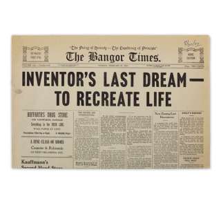 Collection of (5) Assorted Prop Newspapers from Casper | Studio Auctions