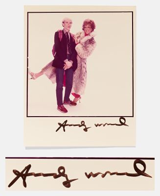 Andy Warhol Signed 8’’ x 10’’ Photograph from ’’Tootsie’’ -- Large, Bold Autograph by Warhol Without Inscription | Nate Sanders