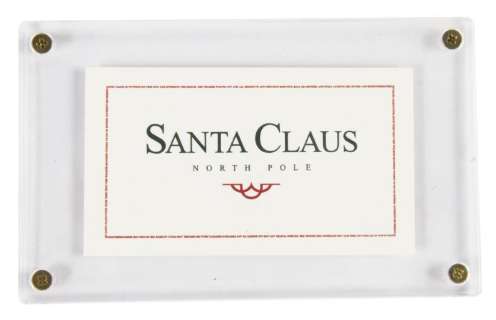 "The Santa Clause" Prop Business Card. | Van Eaton Galleries
