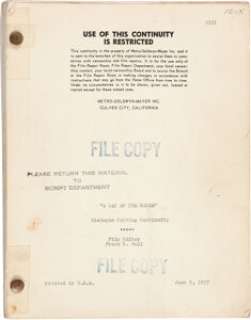A ’Dialogue Cutting Continuity’ Script from "A Day at the Races." | Heritage