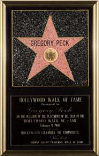 Hollywood Walk of Fame Commemorative Star Plaque. | Heritage