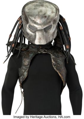 Predator 2 (TCF, 1990), Kevin Peter Hall "City Hunter Predator" Action Head Appliance and Armor Ensemble. (Total: 6 Items)