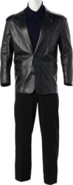 Get Shorty (MGM, 1995), John Travolta "Chili Palmer" Group of (5) Outfit Pieces Including Leather Jacket.