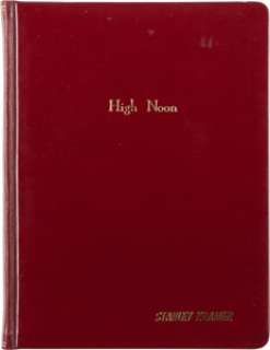 High Noon (Columbia, 1952), Stanley Kramer Personal Book-Bound Script.