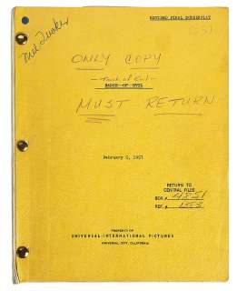 Touch of Evil Orson Welles’ personal revised final-draft screenplay. | Profiles in History