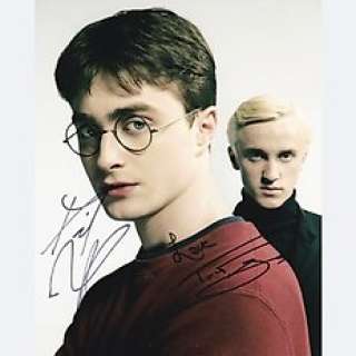 Harry Potter | Harry Potter - Signed by Daniel Radcliffe (Harry) and Tom Felton (Draco Malfoy) | Catawiki