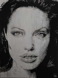 Angelina Jolie - actrice - by artist Vincent Mink. - handpainted