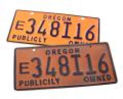 Grimm - Lot 773 - Nick & Hank‘s Police Car License Plates - 1 of 2