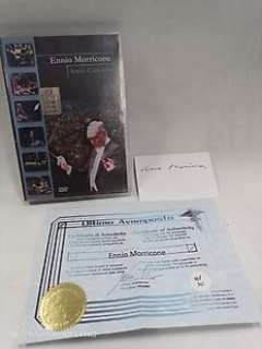 Autograph | Autograph - Card, signed in person by Legendary Composer Ennio Morricone (+) in Verona, August 22, 2013 with COA | Catawiki