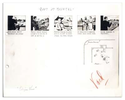Vintage Print of Original Storyboard Art From ’’Citizen Kane’’ | Nate Sanders