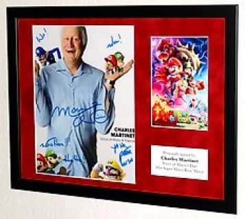 The Super Mario Bros. Movie | The Super Mario Bros. Movie - Charles Martinet (Voice actor) Framed, signed, Certificate of Authenticity | Catawiki