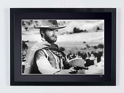 The Good the Bad & the Ugly 1966 - Clint Eastwood As "Monco"Callahan | The Good The Bad & The Ugly 1966 - Clint Eastwood as "Monco"Callahan - Fine Art Photography - Luxury Wooden Framed 70X50 cm - Limited Edition 02 of 30 - Serial ID 30773 - Original Certificate (COA), Hologram Logo Editor and QR Code | Catawiki